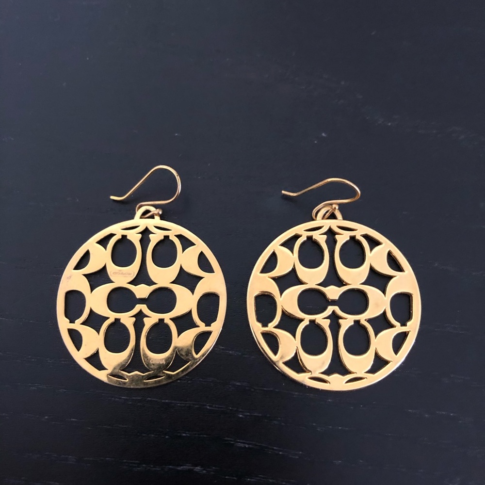 COPY - Gold Coach earrings